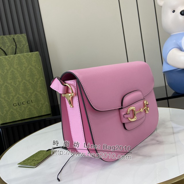 Gucci專櫃古馳最新款Horsebit 1955系列肩背包 jh2276型號：602204
